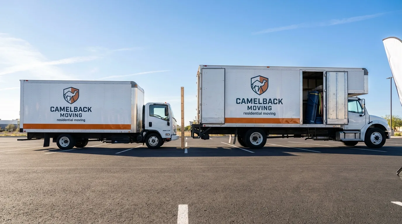 Moving truck size capacity guide in East Brookfield